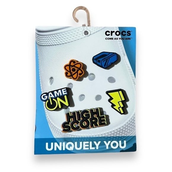 Crocs Jibbitz Shoe Charms Super Gamer 5 Pack - Picture 1 of 3